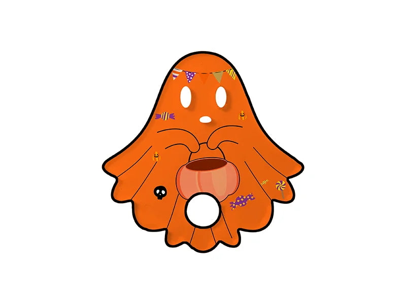 Sublimation Blanks Acrylic Name Tag (6.5*6.5*0.4cm,Halloween Ghost Shape)