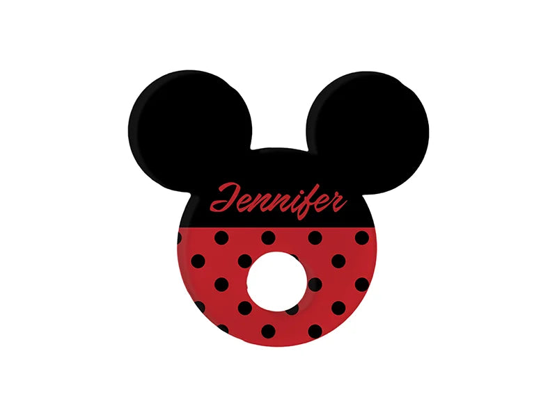 Sublimation Blanks Acrylic Name Tag (5.5*6*0.4cm,Mickey Shape)