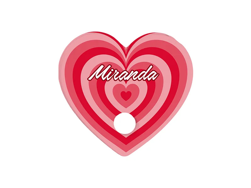 Sublimation Blanks Acrylic Name Tag (7*7.5*0.4cm,Heart Shape)