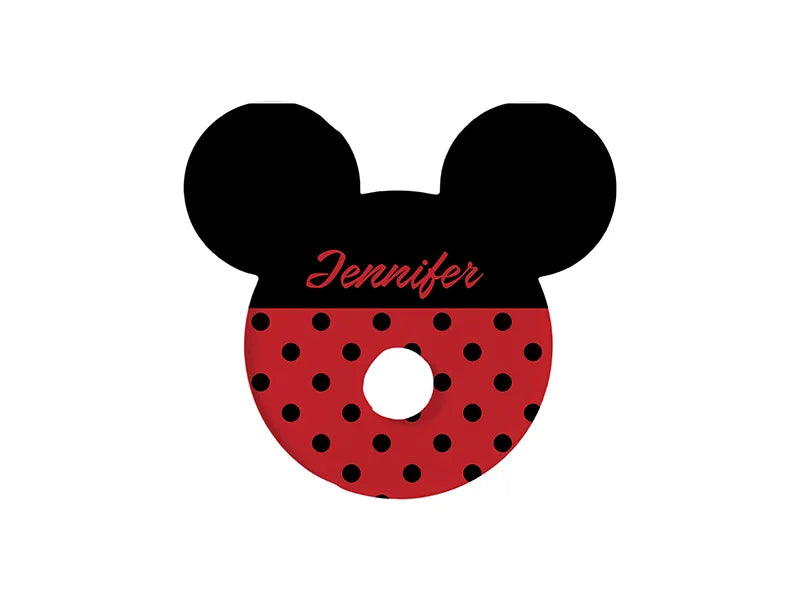 Sublimation Blanks Acrylic Name Tag (7*7.3*0.3cm,Mickey Shape)