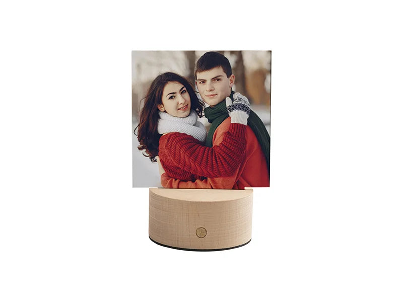 Sublimation Blanks Acrylic Glitter Photo Frame(Square, 13*15*0.4cm)