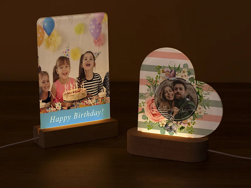 Sublimation Blanks Acrylic Photo Frame(Hexagon, 14*15*0.4cm)