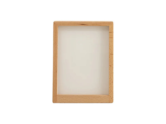 Sublimation 7inch Beech Wood Vertical Photo Frame with Acrylic Insert
