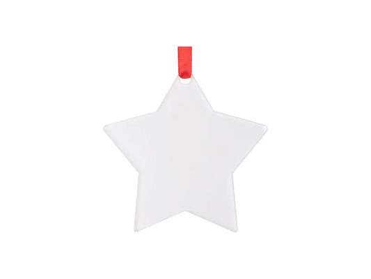 Sublimation Blank Acrylic Ornament (Star, 7.6*7.6*0.4cm)