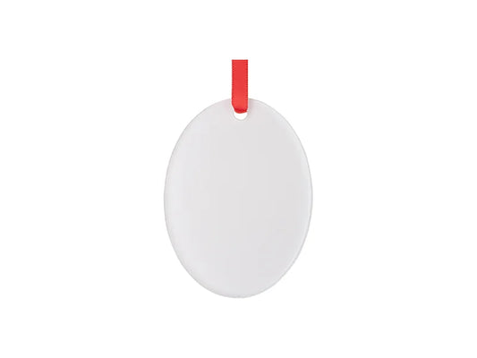 Sublimation Blank Acrylic Ornament (Oval, H7.6*W5.7*0.4cm)