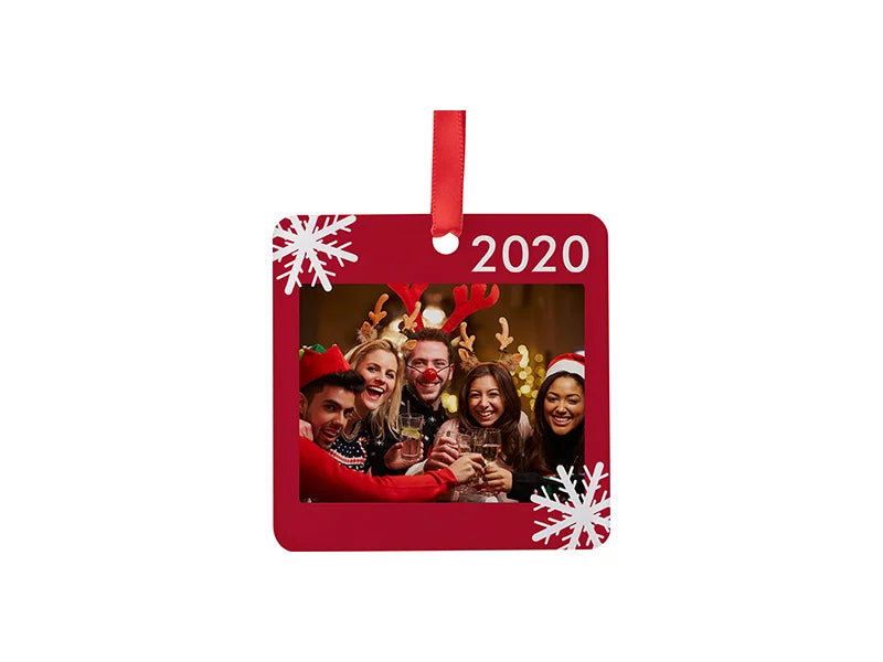 Sublimation Blank Acrylic Ornament (Square, 6.35*6.35*0.4cm)