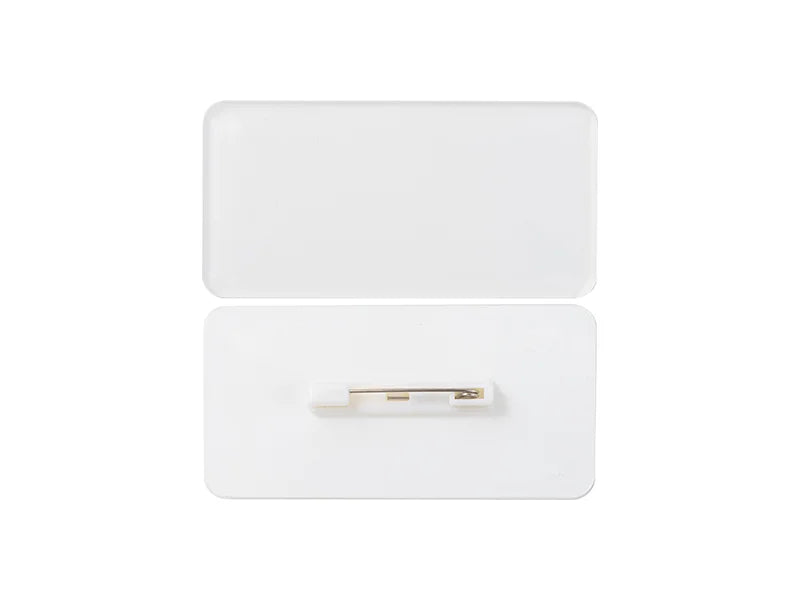 Sublimation Blanks Acrylic Name Badge(Rectangle, 7.6*3.8*0.4cm)