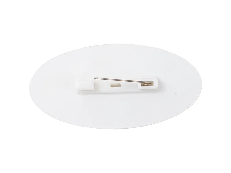 Sublimation Blanks Acrylic Name Badge(Oval, 7.6*3.8*0.4cm)