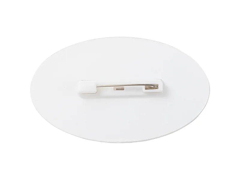 Sublimation Blanks Acrylic Name Badge(Oval, 7.6*4.5*0.4cm)