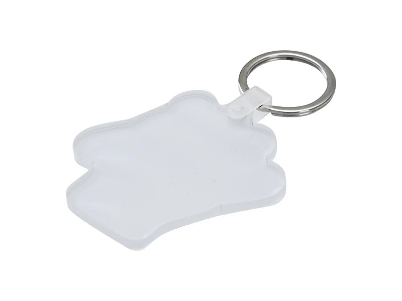 Sublimation Blanks Acrylic Bing Dwen Dwen Shaped Keyring (5.6x5.9cm)
