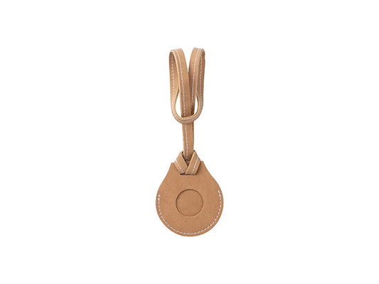 Sublimation Blanks PU AirTag Holder Bag Charm with Strap