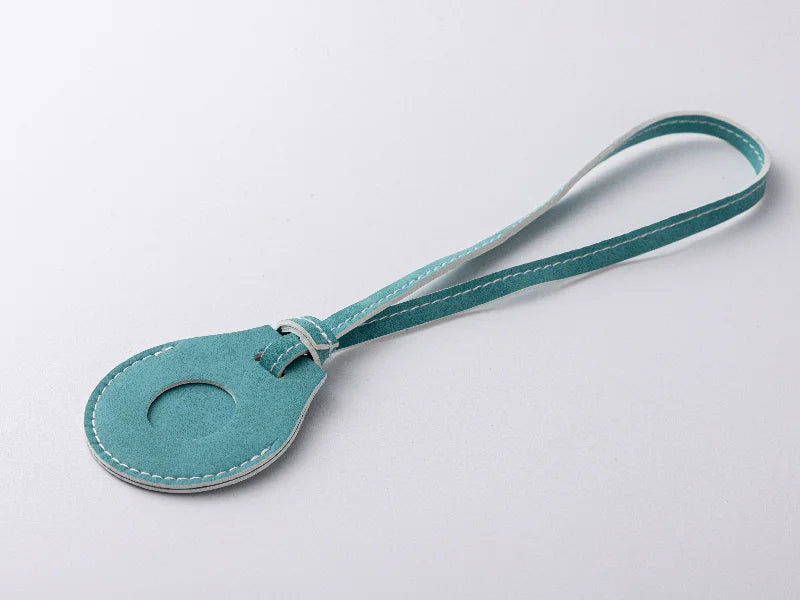 Sublimation PU AirTag Holder with Strap Bag Charm(Green)