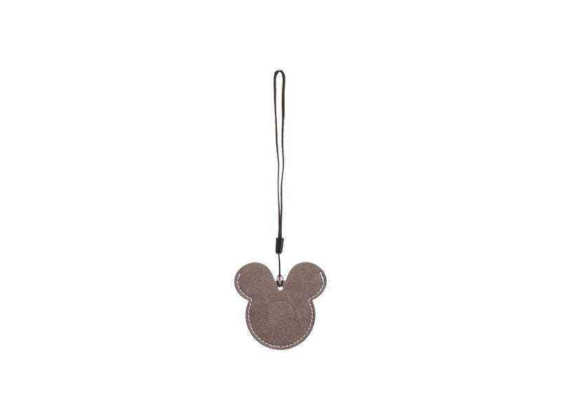 Sublimation Blanks PU AirTag Cover Pendant(Mickey Mouse, Dark Gray)