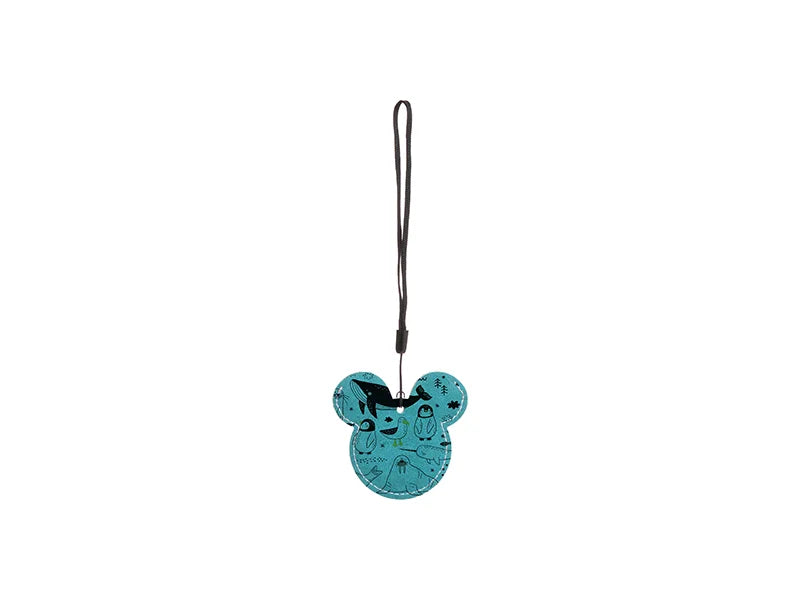 Sublimation Blanks PU AirTag Cover Pendant(Mickey Mouse, Green)