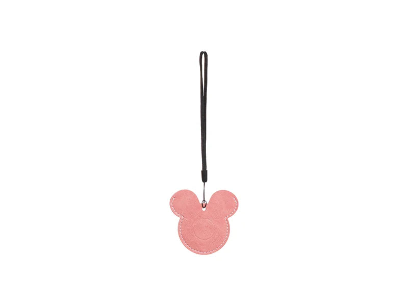 Sublimation Blanks PU AirTag Cover Pendant(Mickey Mouse, Pink)