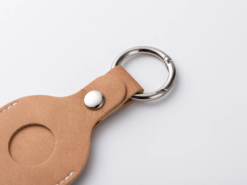 Sublimation Blanks PU AirTag Keychain Holder