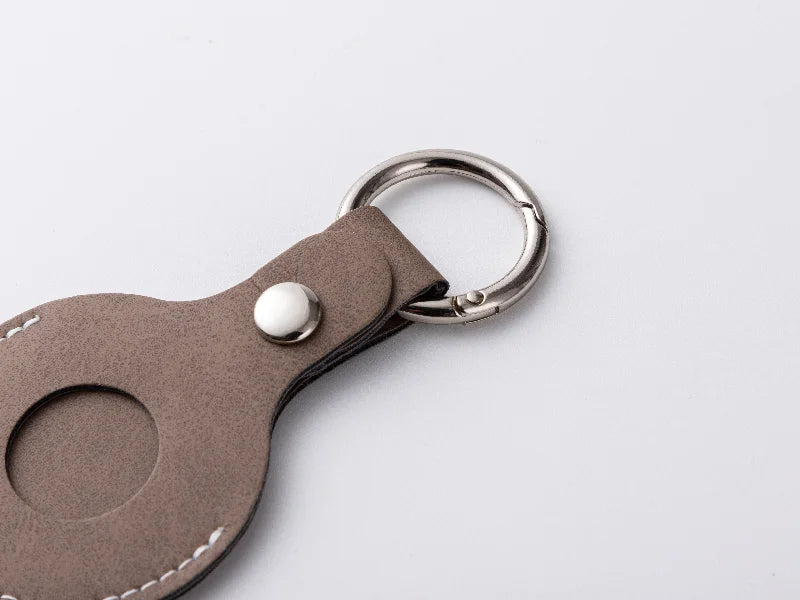 Sublimation Blanks PU AirTag Keychain Holder