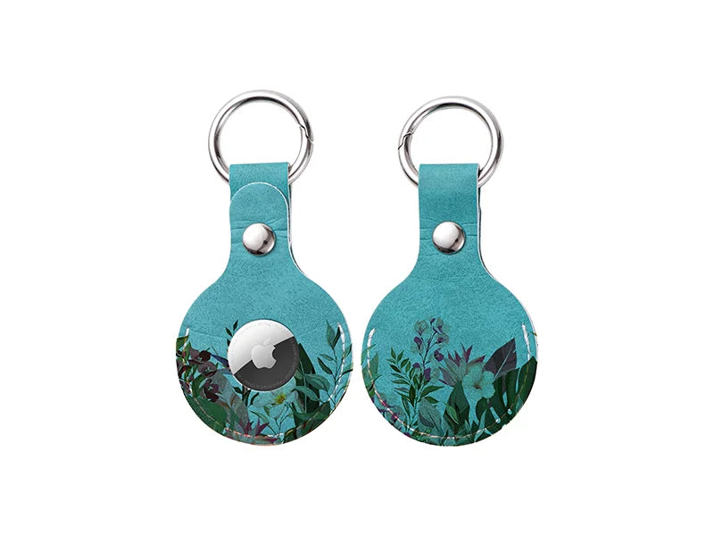 Sublimation Blanks PU AirTag Keychain Holder
