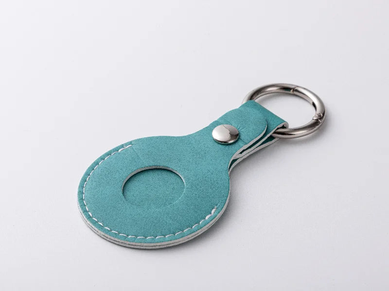 Sublimation Blanks PU AirTag Keychain Holder