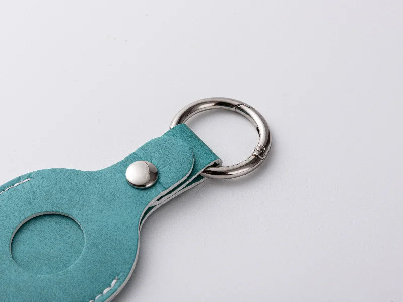 Sublimation Blanks PU AirTag Keychain Holder