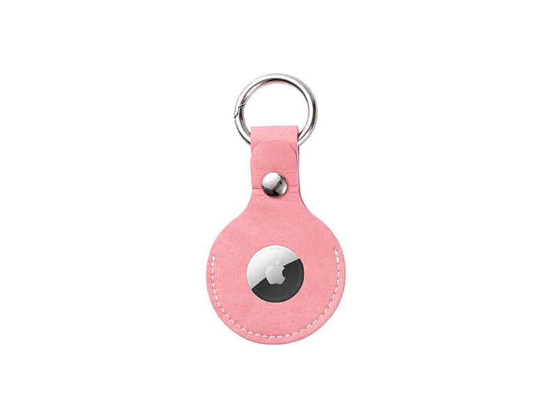 Sublimation Blanks PU AirTag Keychain Holder
