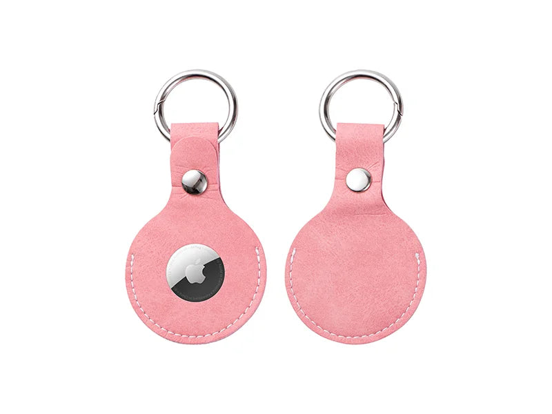 Sublimation Blanks PU AirTag Keychain Holder