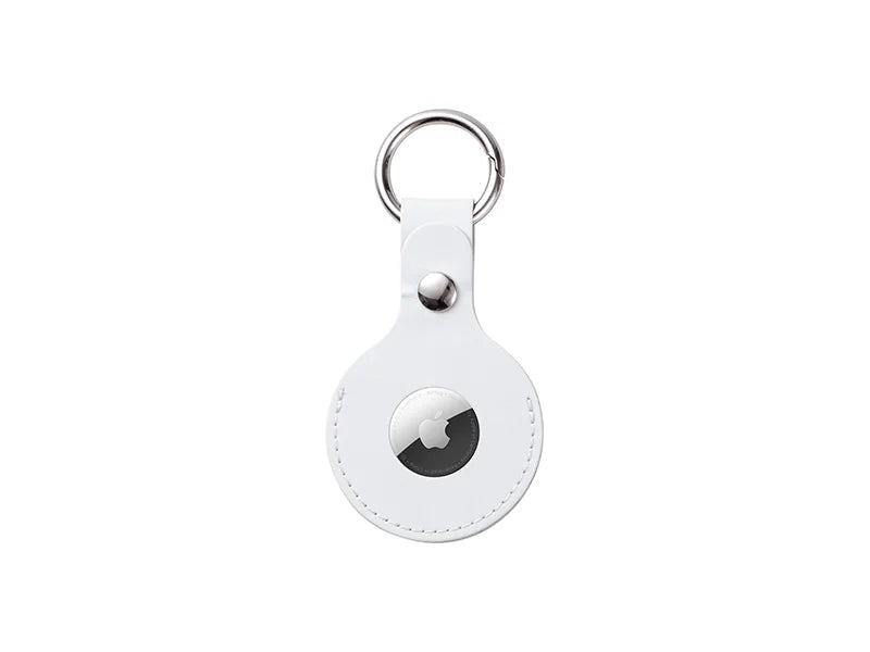 Sublimation Blanks PU AirTag Keychain Holder