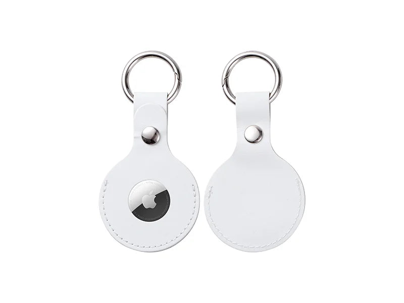 Sublimation Blanks PU AirTag Keychain Holder
