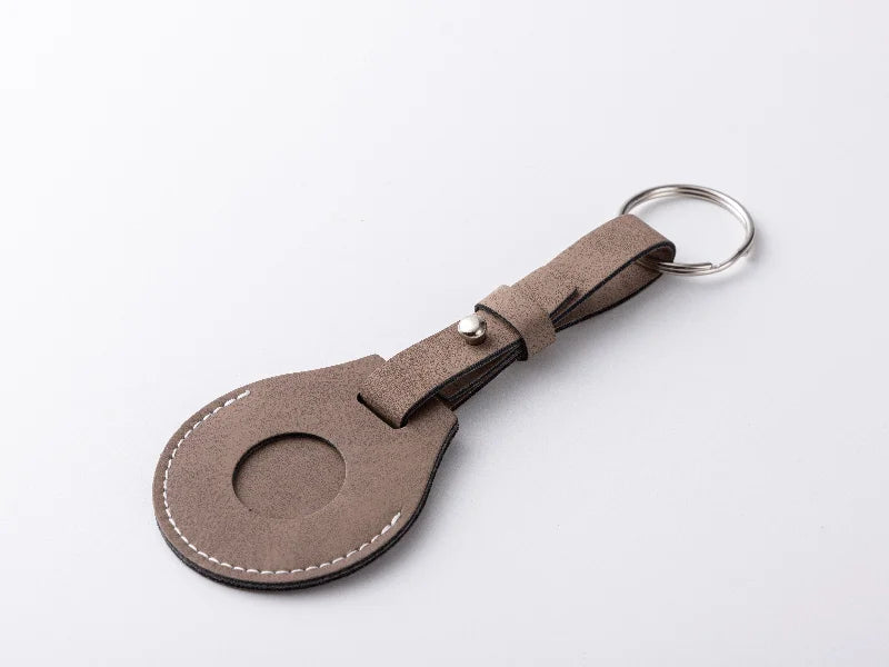Sublimation Blanks PU AirTag Keychain Holder (Long Strap)