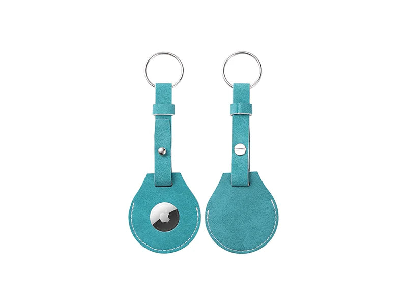 Sublimation Blanks PU AirTag Keychain Holder (Long Strap)