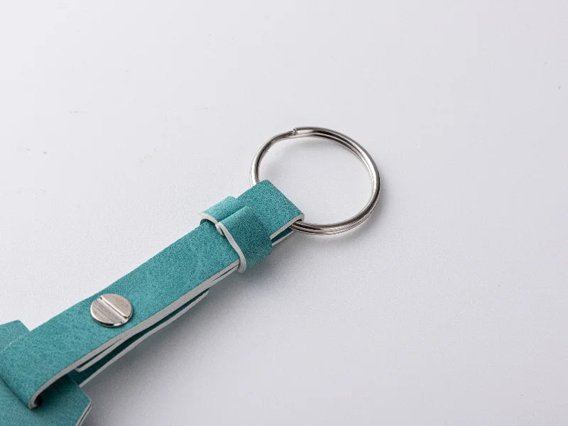 Sublimation Blanks PU AirTag Keychain Holder (Long Strap)