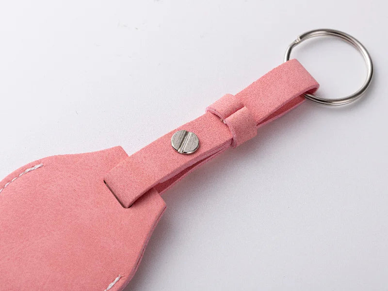 Sublimation Blanks PU AirTag Keychain Holder (Long Strap)