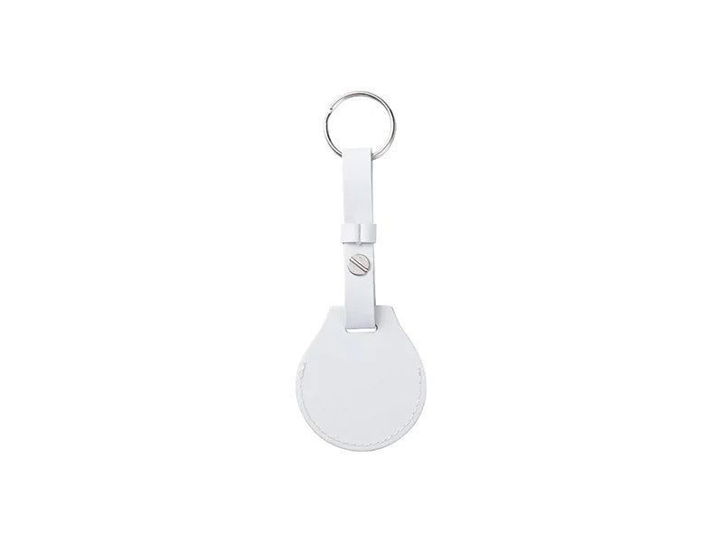 Sublimation Blanks PU AirTag Keychain Holder (Long Strap)
