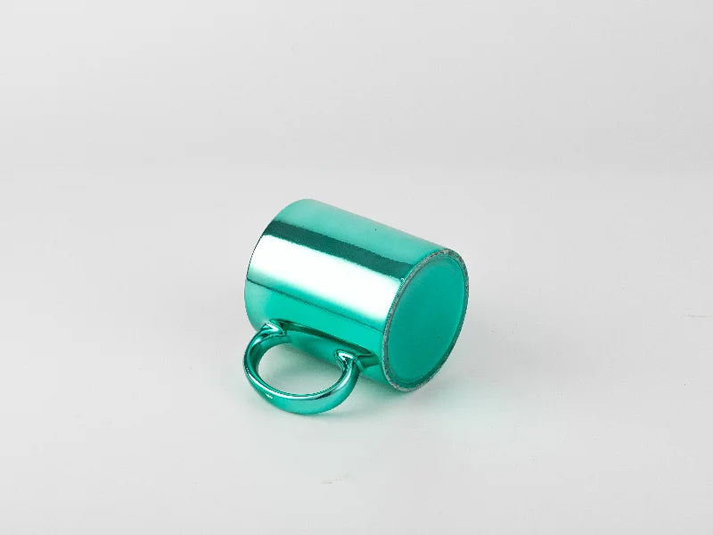 11oz Sublimation Blanks Green Plated Ceramic Mug
