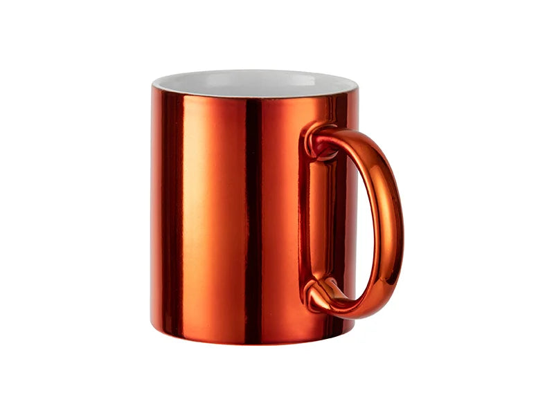 11oz Sublimation Blanks Orange Plated Ceramic Mug