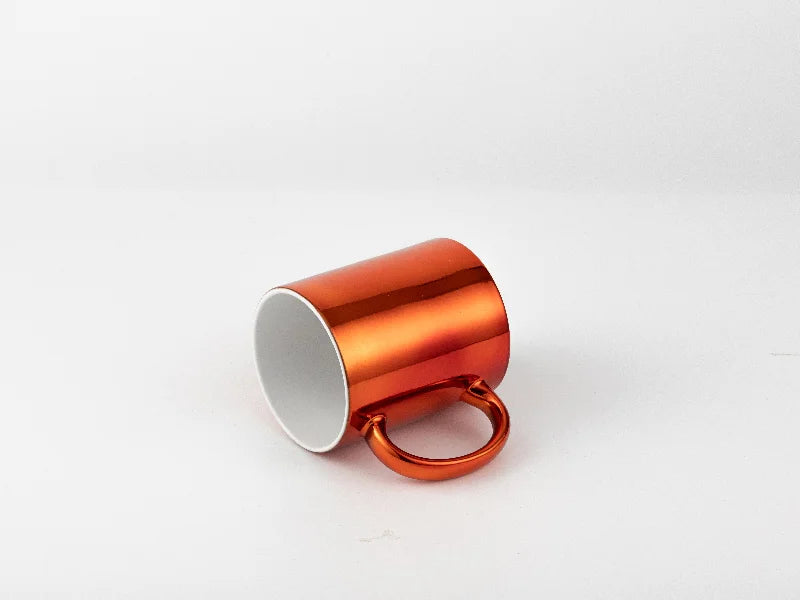 11oz Sublimation Blanks Orange Plated Ceramic Mug