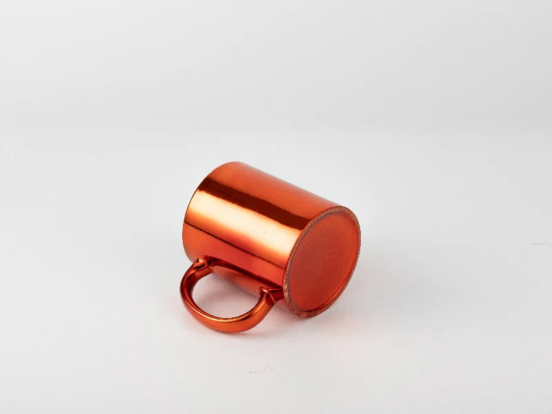 11oz Sublimation Blanks Orange Plated Ceramic Mug