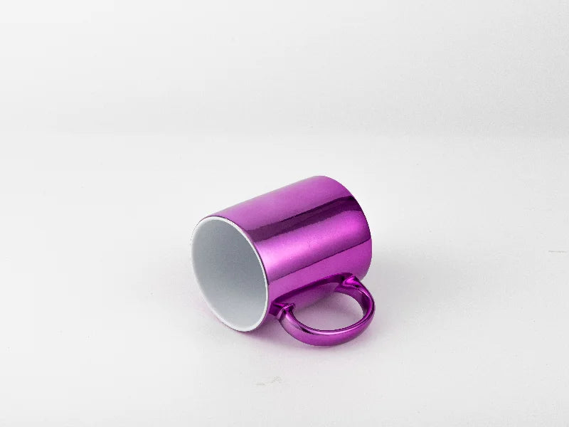 11oz Sublimation Blanks Purple Plated Ceramic Mug