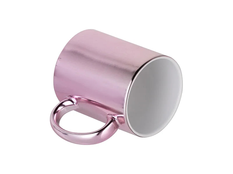 Sublimation 11oz Pink Plated Ceramic Mug