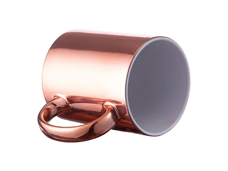 Sublimation 11oz Rose Gold Plated Ceramic Mug
