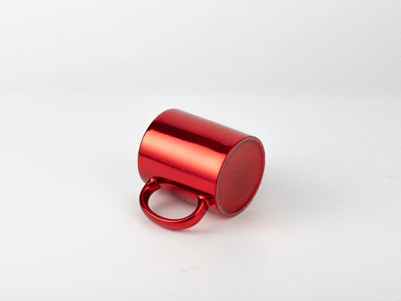 11oz Sublimation Blanks Red Plated Ceramic Mug