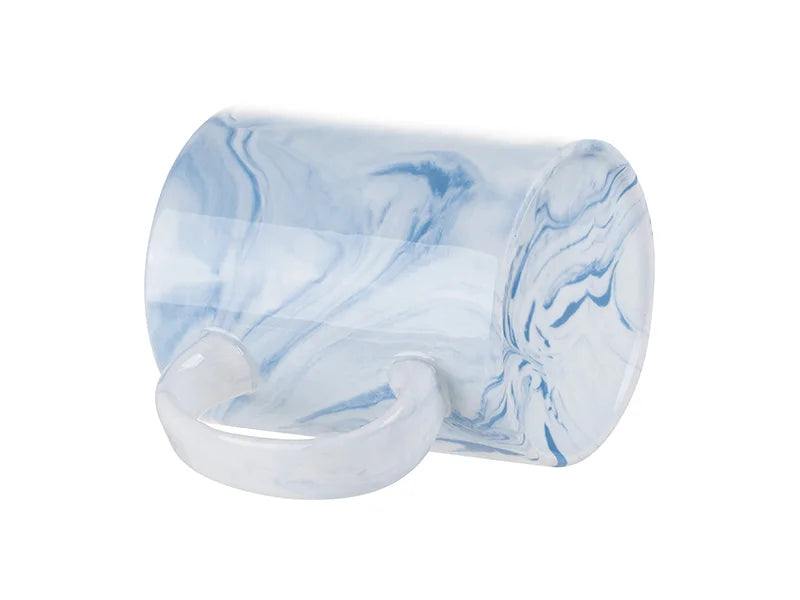 11oz Sublimation Blanks Marble Texture Mug (Blue)