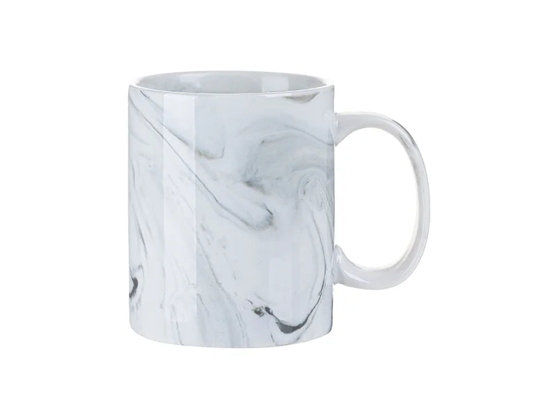 11oz Sublimation Blanks Marble Texture Mug (Gray)