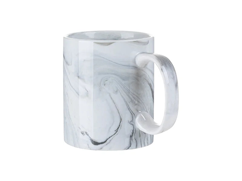 11oz Sublimation Blanks Marble Texture Mug (Gray)