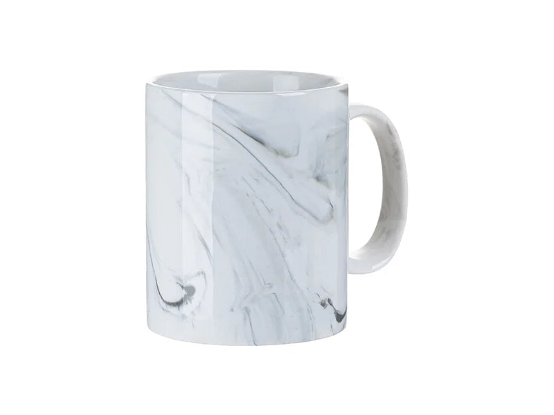 11oz Sublimation Blanks Marble Texture Mug (Gray)