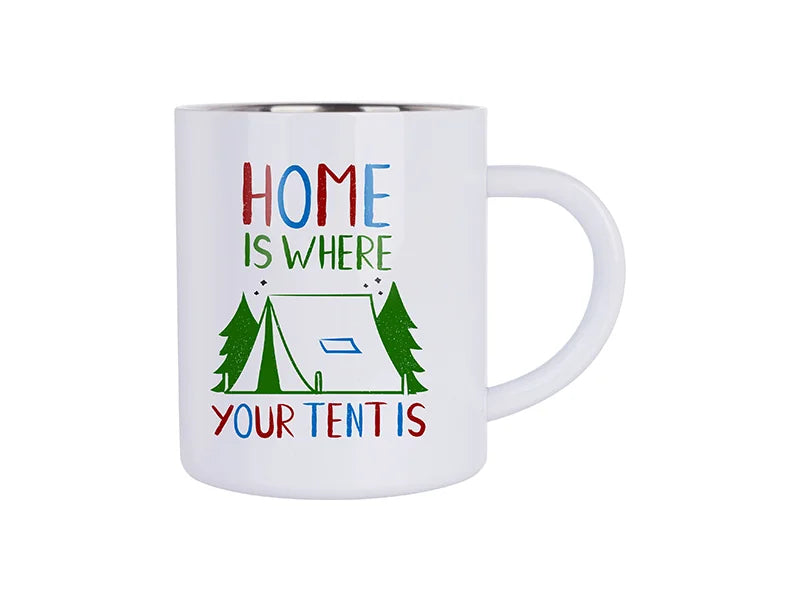 Sublimation 300ml Stainless Steel Mug (White)