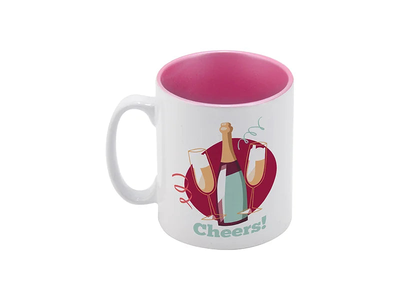 Sublimation 10oz Inner Sparkle Mug (Pink)