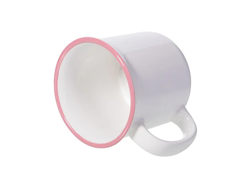 Sublimation 10oz/300ml Ceramic Enamel Mug (Pink)