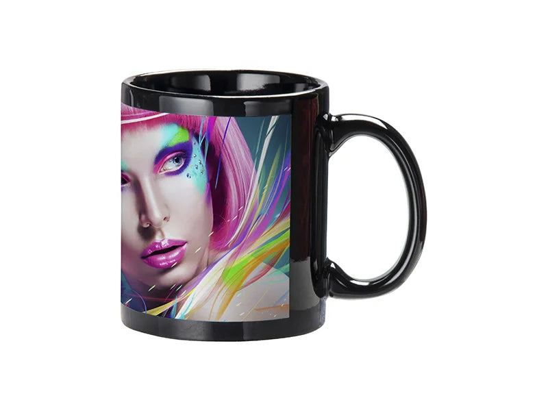 Sublimation 11oz Full Colour Mug with White Patch