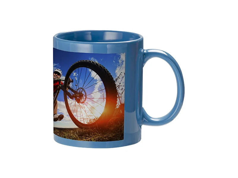 Sublimation 11oz Full Colour Mug w/o White Patch(Light Blue)